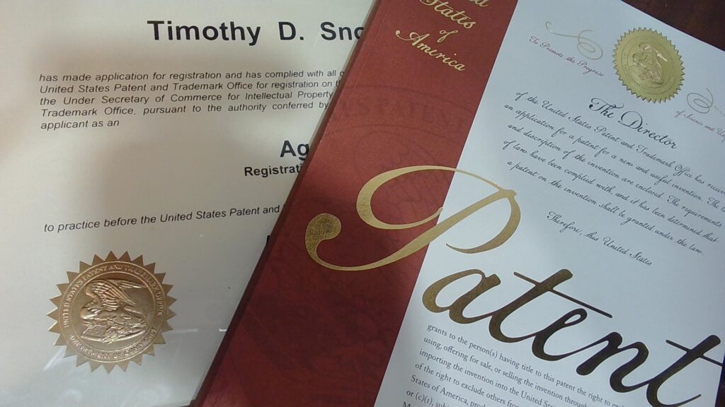 Timothy D. Snowden, registered patent agent